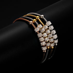 Luxury Crystal Charm Stainless Steel Bracelets