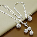 Insect Moon Round Ball Necklace Earrings Sets