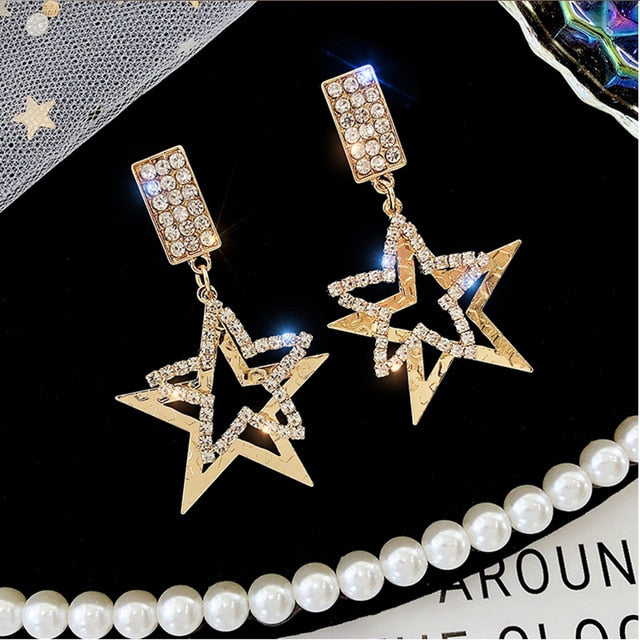 Star Moon Earrings