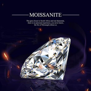 Real 100% Loose Gemstones Moissanite Diamond Stone Round Ring