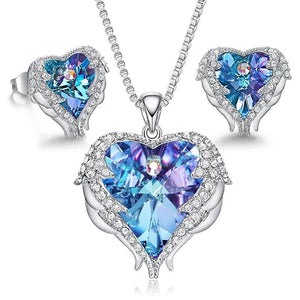 Angle Wing Love Heart Necklaces