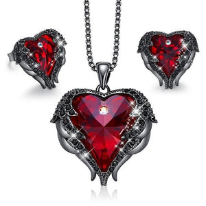 Angle Wing Love Heart Necklaces